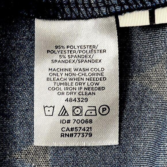 Ann Taylor Wrap Dress Size 6 Blue Jersey Knit NWOT - Picture 11 of 12